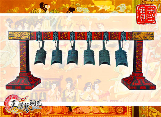 6件套仿古編鐘，小型特色樂器，民樂混音配套