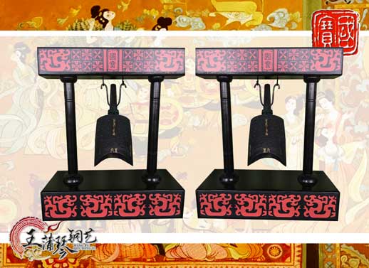 單件編鐘工藝品、外賓禮品、中國青銅編鐘